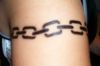 Temporary chain tattoo 